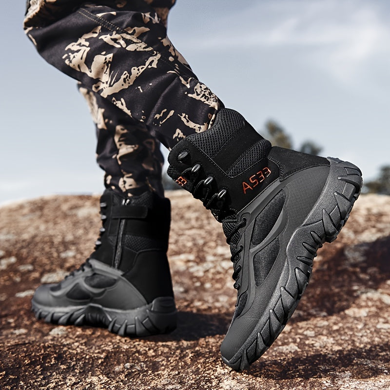 Wear-resistant Men's Non-Slip Hiking Boots Comfortable Outdoor Shoes For Hiking Climbing Hunting Trekking