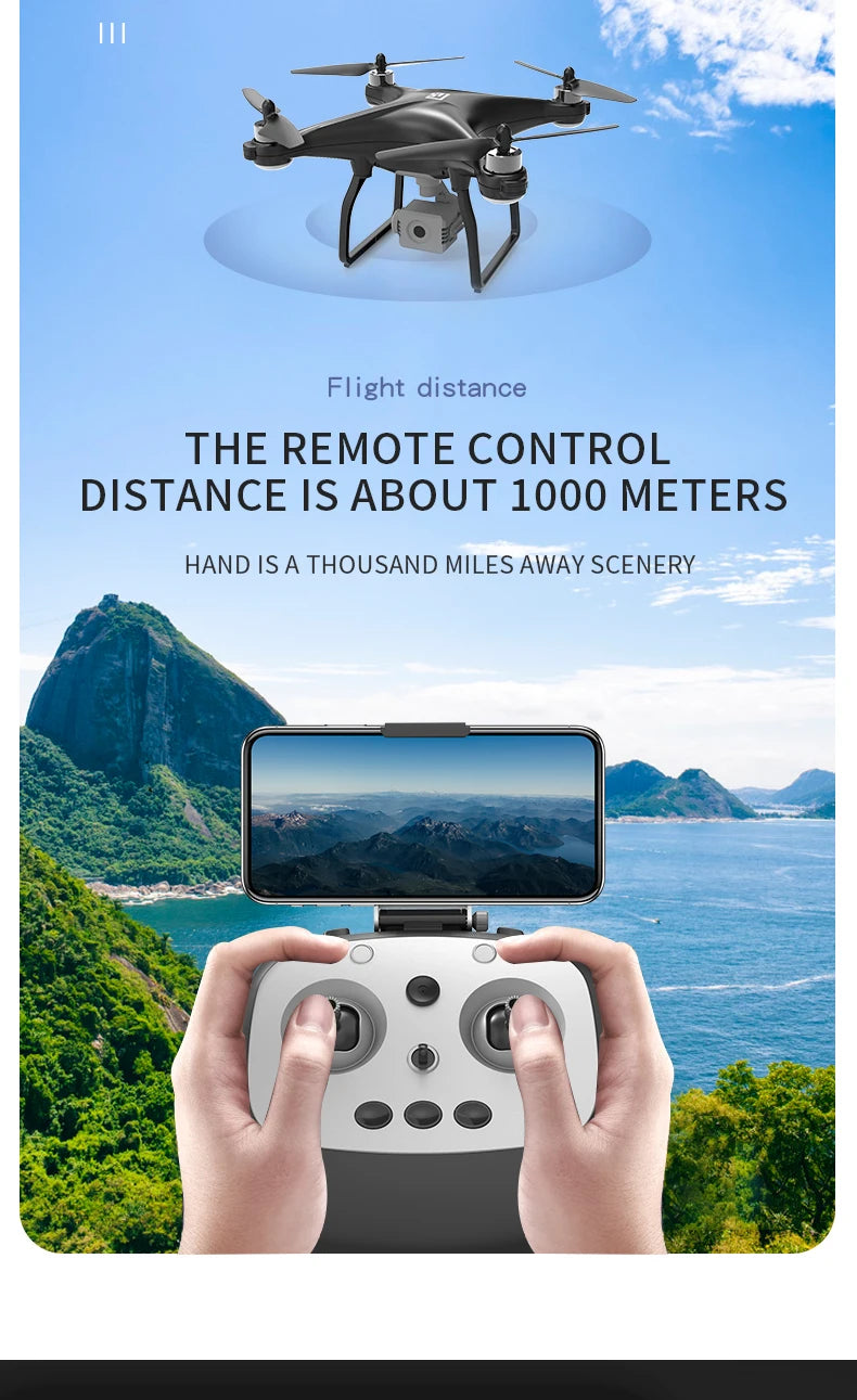 RC Drone 4K UHD camera GPS professional drone three-axis anti-shake stable RC Quadcopter VS Phantom 4 PRO Phantom 3