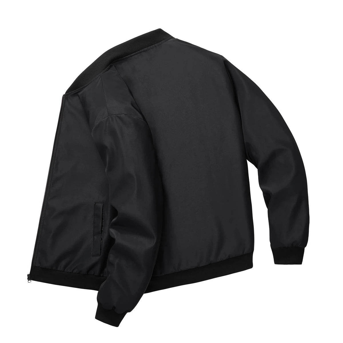 Spring and Autumn New Baseball Collar Short Loose Solid Color Jacket Men's