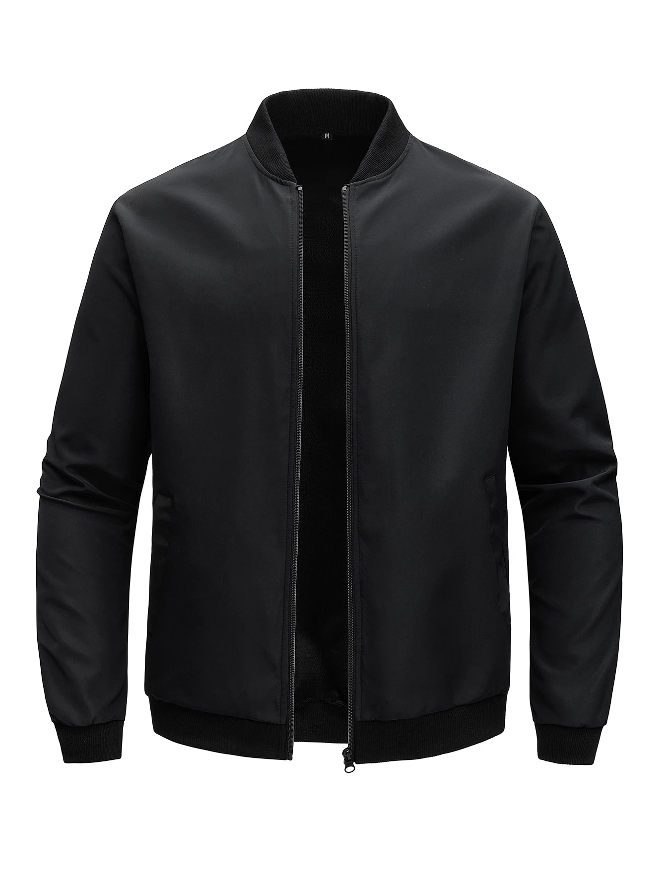 Spring and Autumn New Baseball Collar Short Loose Solid Color Jacket Men's