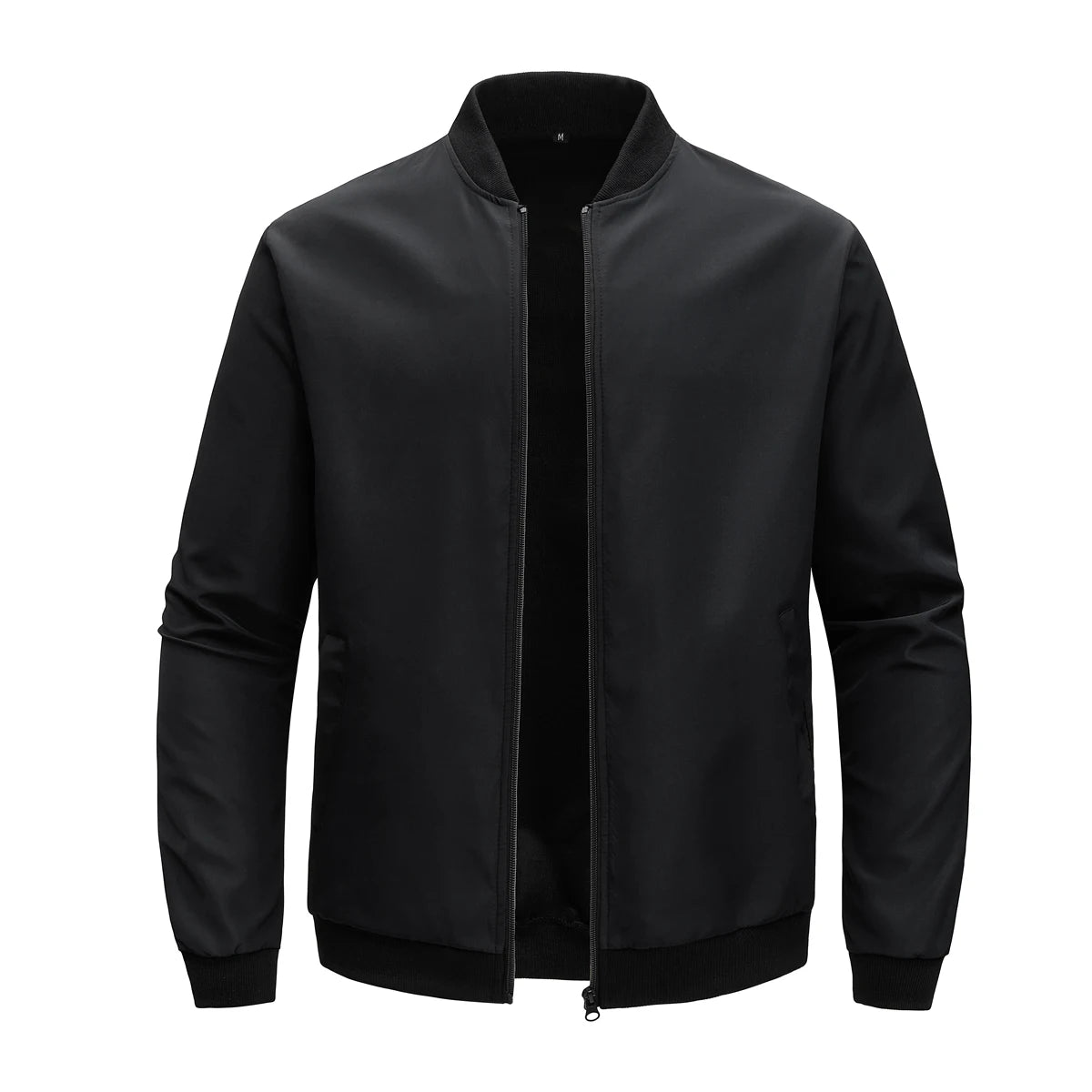 Spring and Autumn New Baseball Collar Short Loose Solid Color Jacket Men's