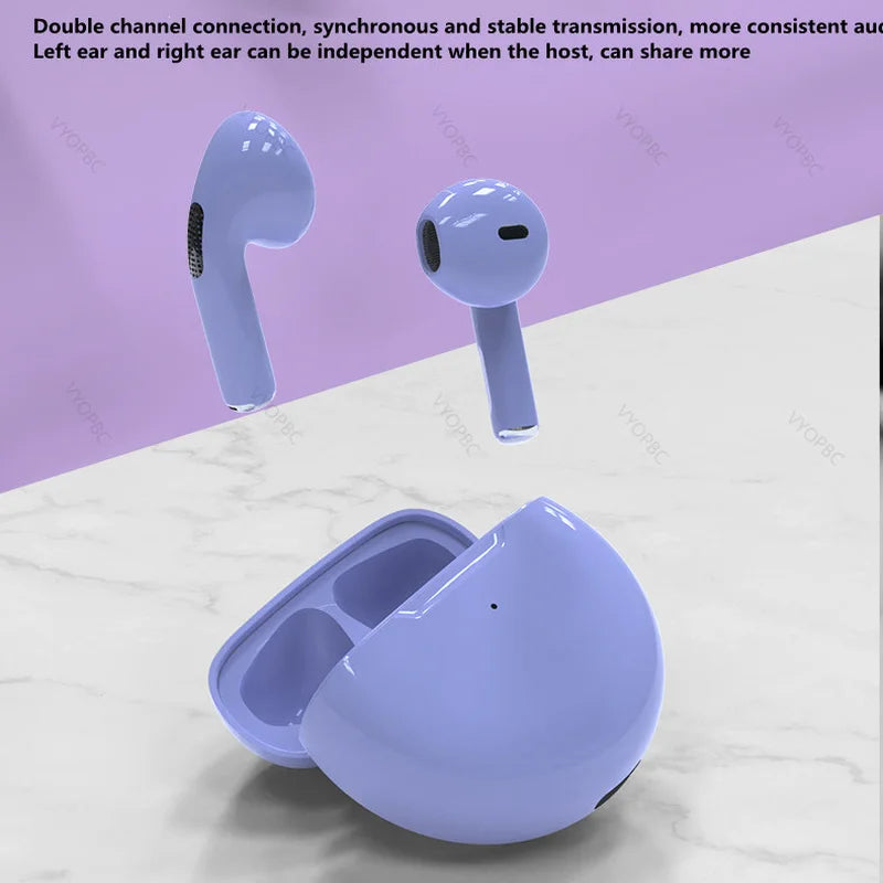 Pro 6 TWS Bluetooth Earphones Wireless Bluetooth Headset Noise Cancelling Earbuds with Mic Pro6 Wireless Headphones for IPhone