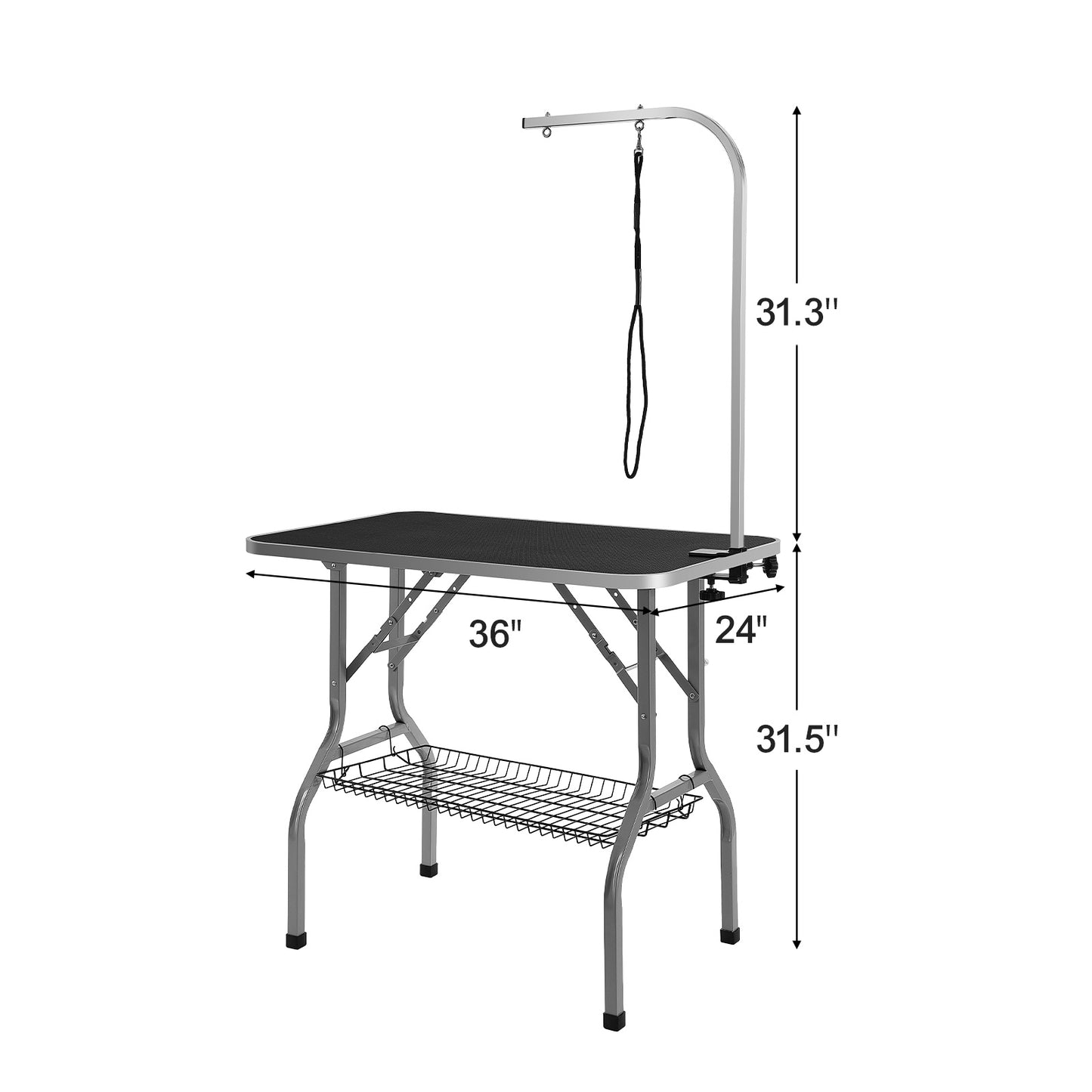 VEVOR Pet Grooming Table Arm With Clamp, 36''x24'' Dog Grooming Station