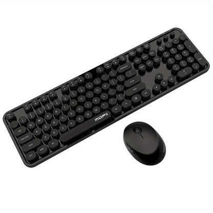 Sweet Wireless Keyboard and Mouse Combo Set - Keyboard & Mouse Combos with Solid Color, Compact Design and Wireless Connectivity for Efficient Typing and Navigation
