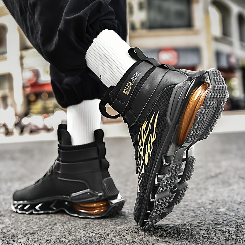 Men's Lightweight Breathable Blade Sneakers – Non-Slip, Shock-Absorbing, Athletic Shoes for Multi-Sport Comfort and Style