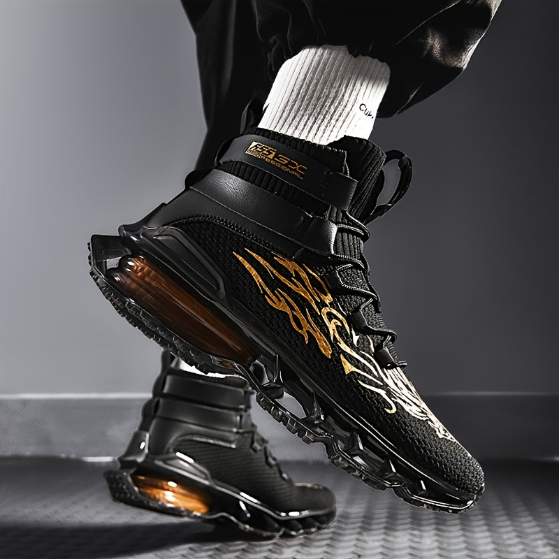 Men's Lightweight Breathable Blade Sneakers – Non-Slip, Shock-Absorbing, Athletic Shoes for Multi-Sport Comfort and Style