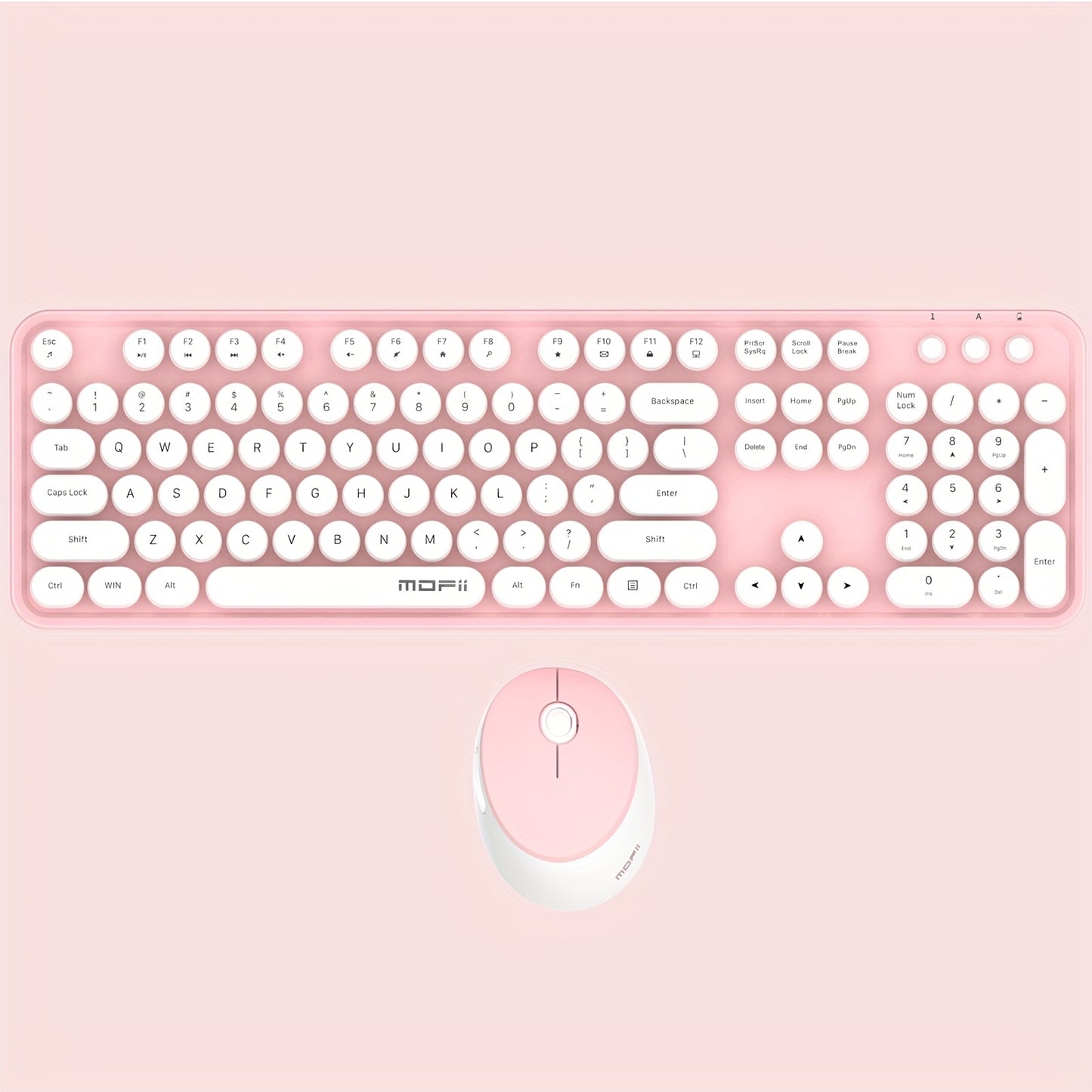 Sweet Wireless Keyboard and Mouse Combo Set - Keyboard & Mouse Combos with Solid Color, Compact Design and Wireless Connectivity for Efficient Typing and Navigation