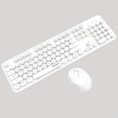 Sweet Wireless Keyboard and Mouse Combo Set - Keyboard & Mouse Combos with Solid Color, Compact Design and Wireless Connectivity for Efficient Typing and Navigation