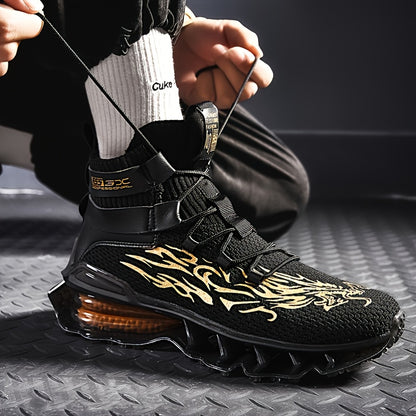 Men's Lightweight Breathable Blade Sneakers – Non-Slip, Shock-Absorbing, Athletic Shoes for Multi-Sport Comfort and Style