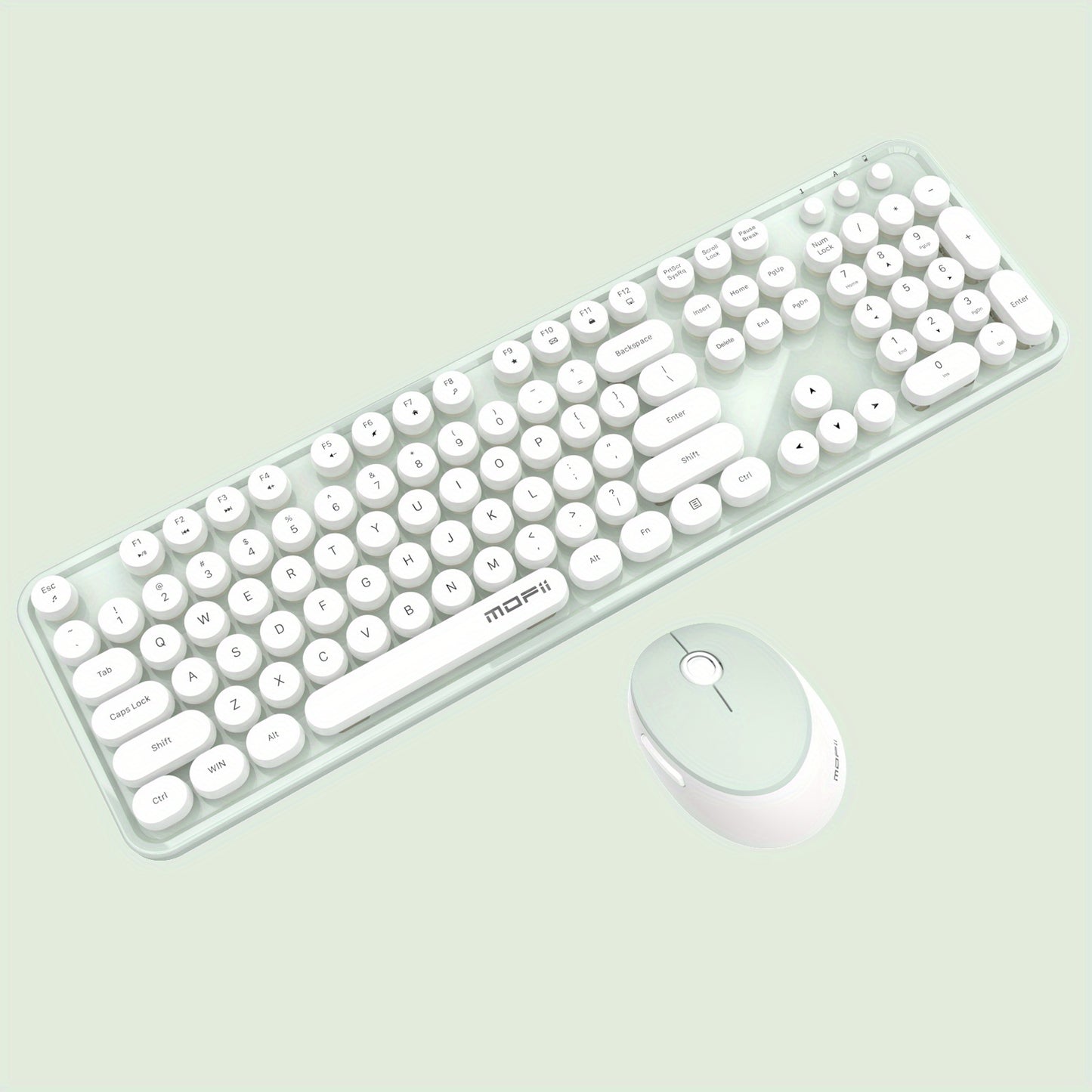 Sweet Wireless Keyboard and Mouse Combo Set - Keyboard & Mouse Combos with Solid Color, Compact Design and Wireless Connectivity for Efficient Typing and Navigation