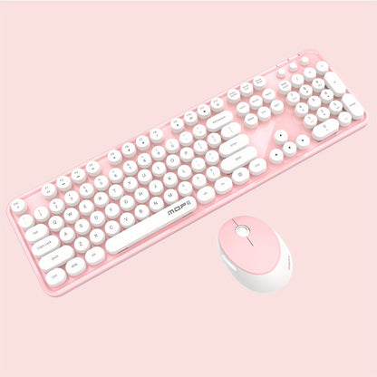 Sweet Wireless Keyboard and Mouse Combo Set - Keyboard & Mouse Combos with Solid Color, Compact Design and Wireless Connectivity for Efficient Typing and Navigation