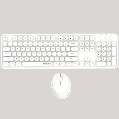Sweet Wireless Keyboard and Mouse Combo Set - Keyboard & Mouse Combos with Solid Color, Compact Design and Wireless Connectivity for Efficient Typing and Navigation