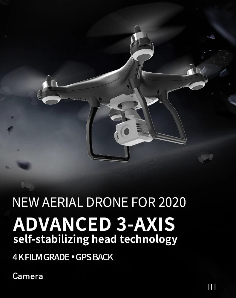 RC Drone 4K UHD camera GPS professional drone three-axis anti-shake stable RC Quadcopter VS Phantom 4 PRO Phantom 3