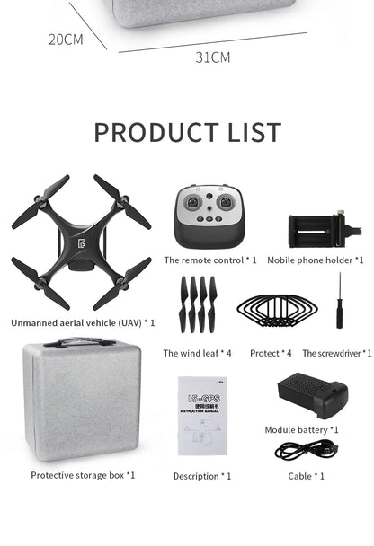 RC Drone 4K UHD camera GPS professional drone three-axis anti-shake stable RC Quadcopter VS Phantom 4 PRO Phantom 3