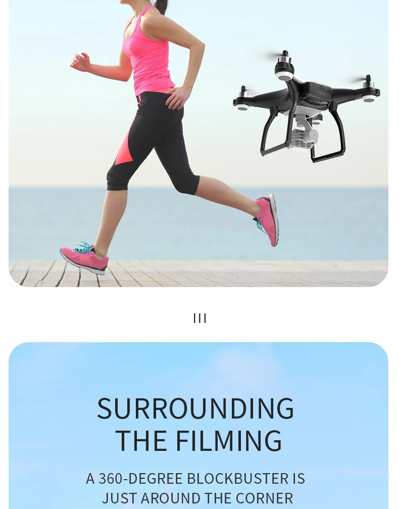 RC Drone 4K UHD camera GPS professional drone three-axis anti-shake stable RC Quadcopter VS Phantom 4 PRO Phantom 3