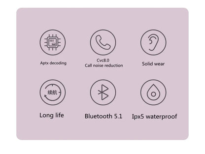 Pro 6 TWS Bluetooth Earphones Wireless Bluetooth Headset Noise Cancelling Earbuds with Mic Pro6 Wireless Headphones for IPhone