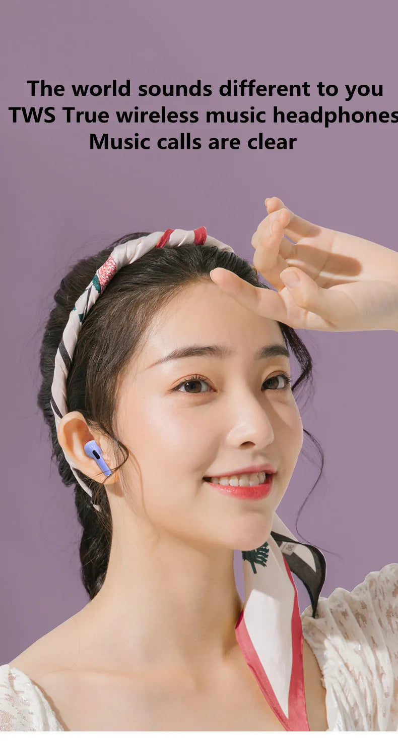 Pro 6 TWS Bluetooth Earphones Wireless Bluetooth Headset Noise Cancelling Earbuds with Mic Pro6 Wireless Headphones for IPhone