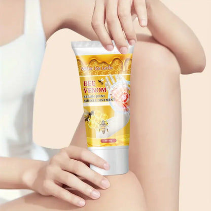 Bee Venom Joint Cream - Hypoallergenic Soothing Moisturizing Lotion with Honey and Collagen Fresh Scent for All Skin Types