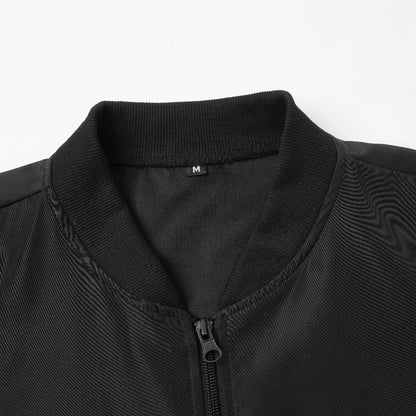 Spring and Autumn New Baseball Collar Short Loose Solid Color Jacket Men's