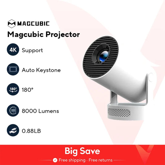 Magcubic Projector HY300 Pro 4K Android 11 Dual Wifi6 260ANSI Allwinner H713 BT5.0 1080P 1280*720P Home Cinema Outdoor Projetor