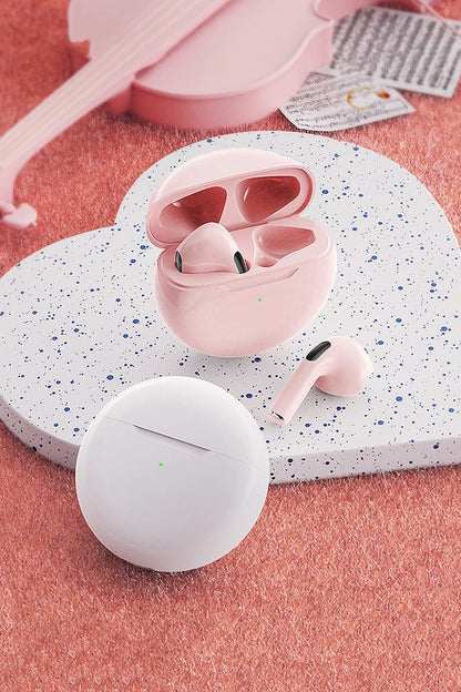 Pro 6 TWS Bluetooth Earphones Wireless Bluetooth Headset Noise Cancelling Earbuds with Mic Pro6 Wireless Headphones for IPhone