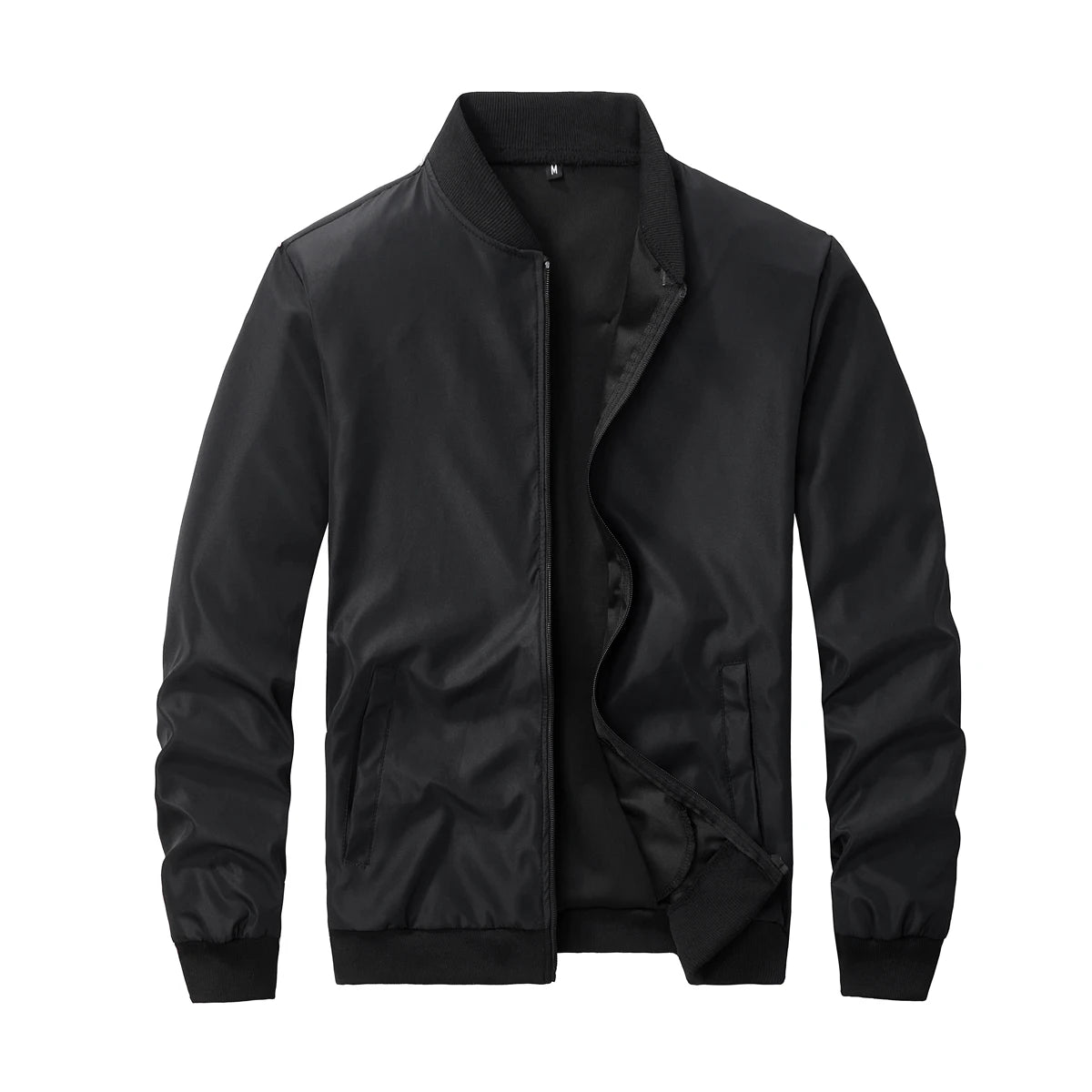 Spring and Autumn New Baseball Collar Short Loose Solid Color Jacket Men's