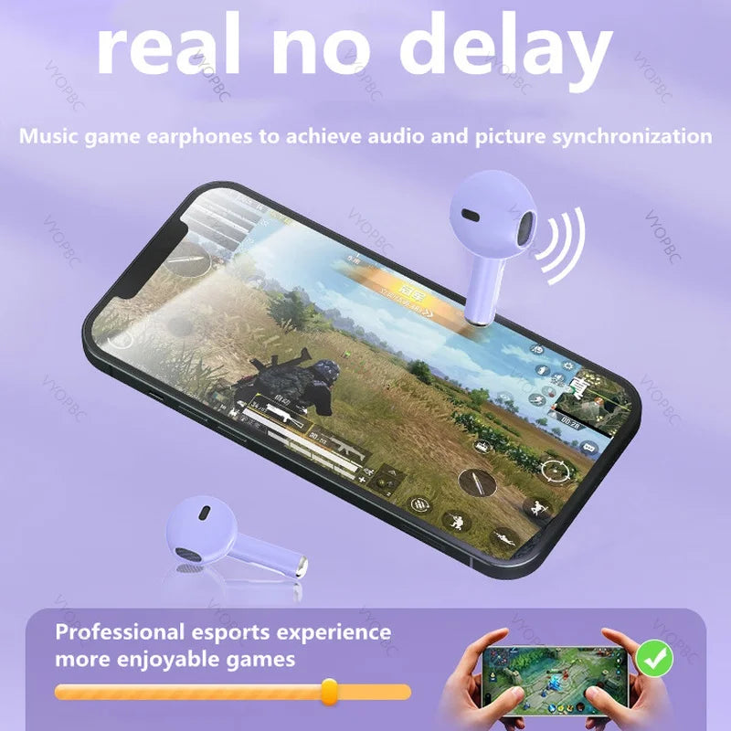 Pro 6 TWS Bluetooth Earphones Wireless Bluetooth Headset Noise Cancelling Earbuds with Mic Pro6 Wireless Headphones for IPhone