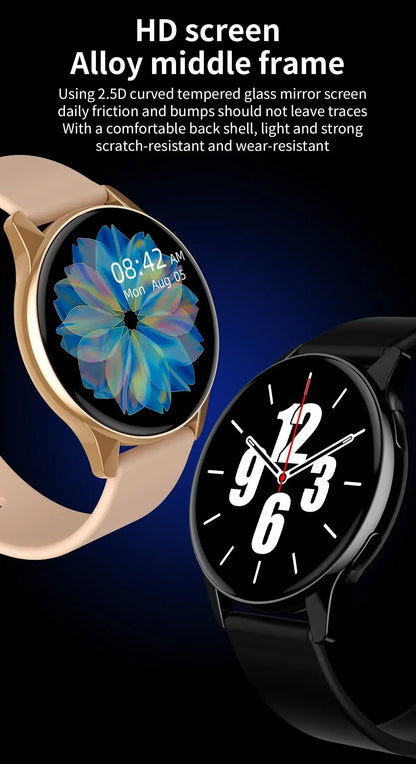 2025 Women Bluetooth Call Smart Watch HeartRate Blood Pressure Monitoring Smartwatches Waterproof Men Smartwatch For Samsung IOS