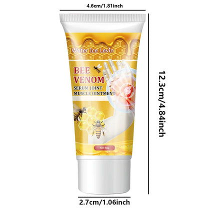 Bee Venom Joint Cream - Hypoallergenic Soothing Moisturizing Lotion with Honey and Collagen Fresh Scent for All Skin Types