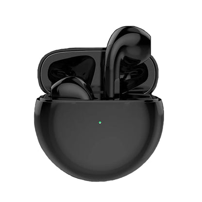 Pro 6 TWS Bluetooth Earphones Wireless Bluetooth Headset Noise Cancelling Earbuds with Mic Pro6 Wireless Headphones for IPhone