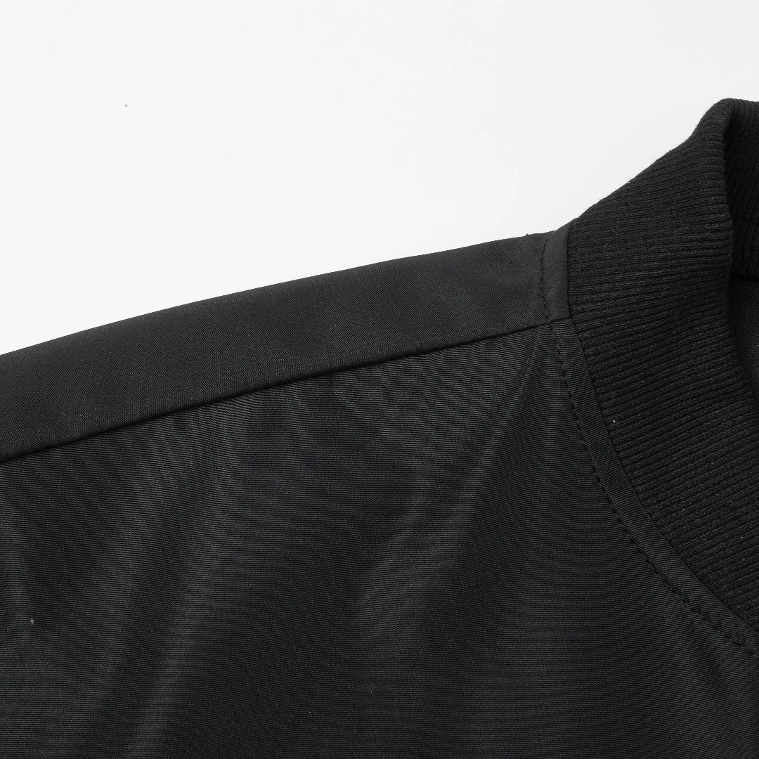 Spring and Autumn New Baseball Collar Short Loose Solid Color Jacket Men's
