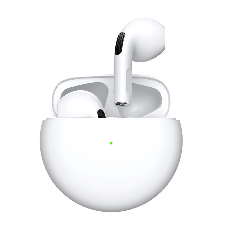 Pro 6 TWS Bluetooth Earphones Wireless Bluetooth Headset Noise Cancelling Earbuds with Mic Pro6 Wireless Headphones for IPhone