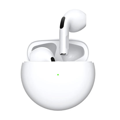 Pro 6 TWS Bluetooth Earphones Wireless Bluetooth Headset Noise Cancelling Earbuds with Mic Pro6 Wireless Headphones for IPhone