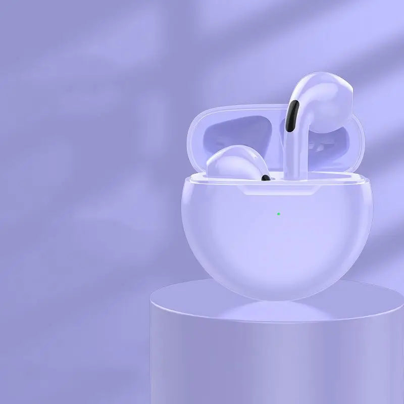 Pro 6 TWS Bluetooth Earphones Wireless Bluetooth Headset Noise Cancelling Earbuds with Mic Pro6 Wireless Headphones for IPhone