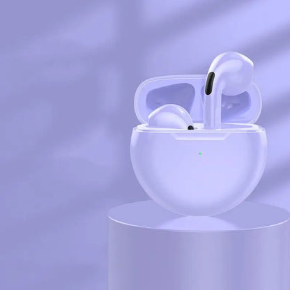 Pro 6 TWS Bluetooth Earphones Wireless Bluetooth Headset Noise Cancelling Earbuds with Mic Pro6 Wireless Headphones for IPhone
