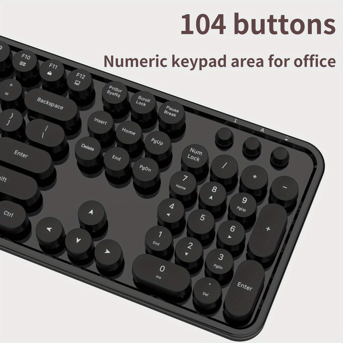 Sweet Wireless Keyboard and Mouse Combo Set - Keyboard & Mouse Combos with Solid Color, Compact Design and Wireless Connectivity for Efficient Typing and Navigation