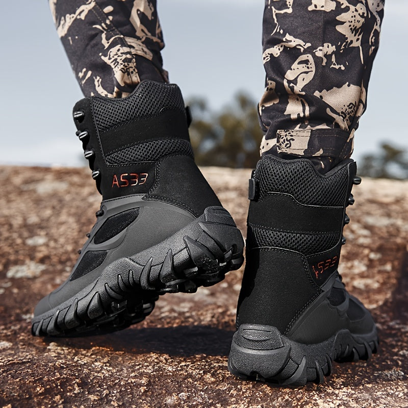 Wear-resistant Men's Non-Slip Hiking Boots Comfortable Outdoor Shoes For Hiking Climbing Hunting Trekking