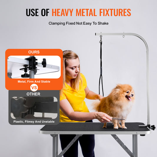 VEVOR Pet Grooming Table Arm With Clamp, 36''x24'' Dog Grooming Station